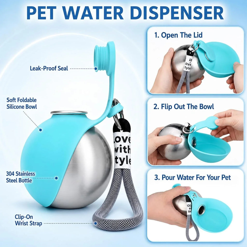 HydroPup 2 in 1 Dog Water Bottle